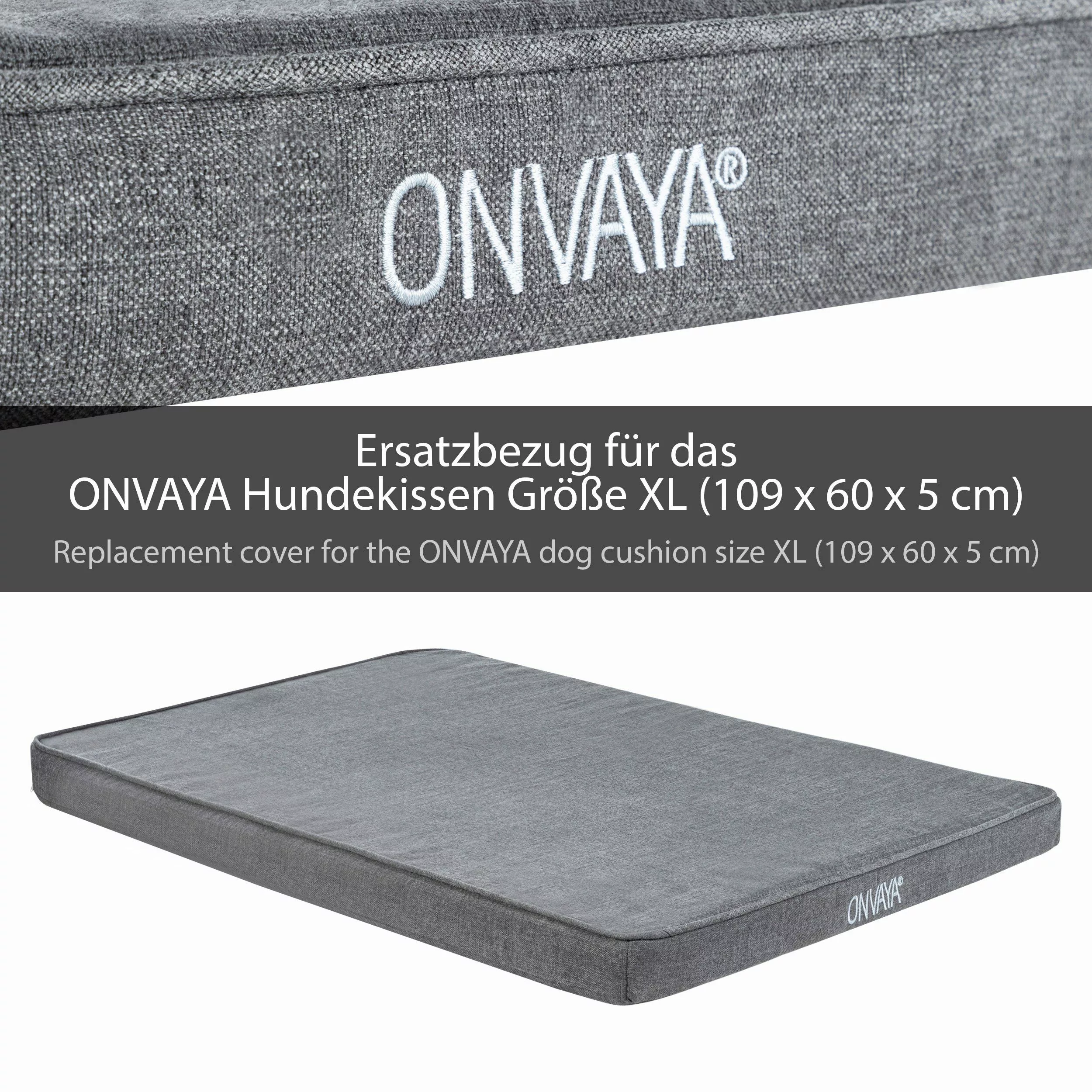ONVAYA Hundematte Hundekissen Ersatzbezug, Hundebett Wechselbezug günstig online kaufen