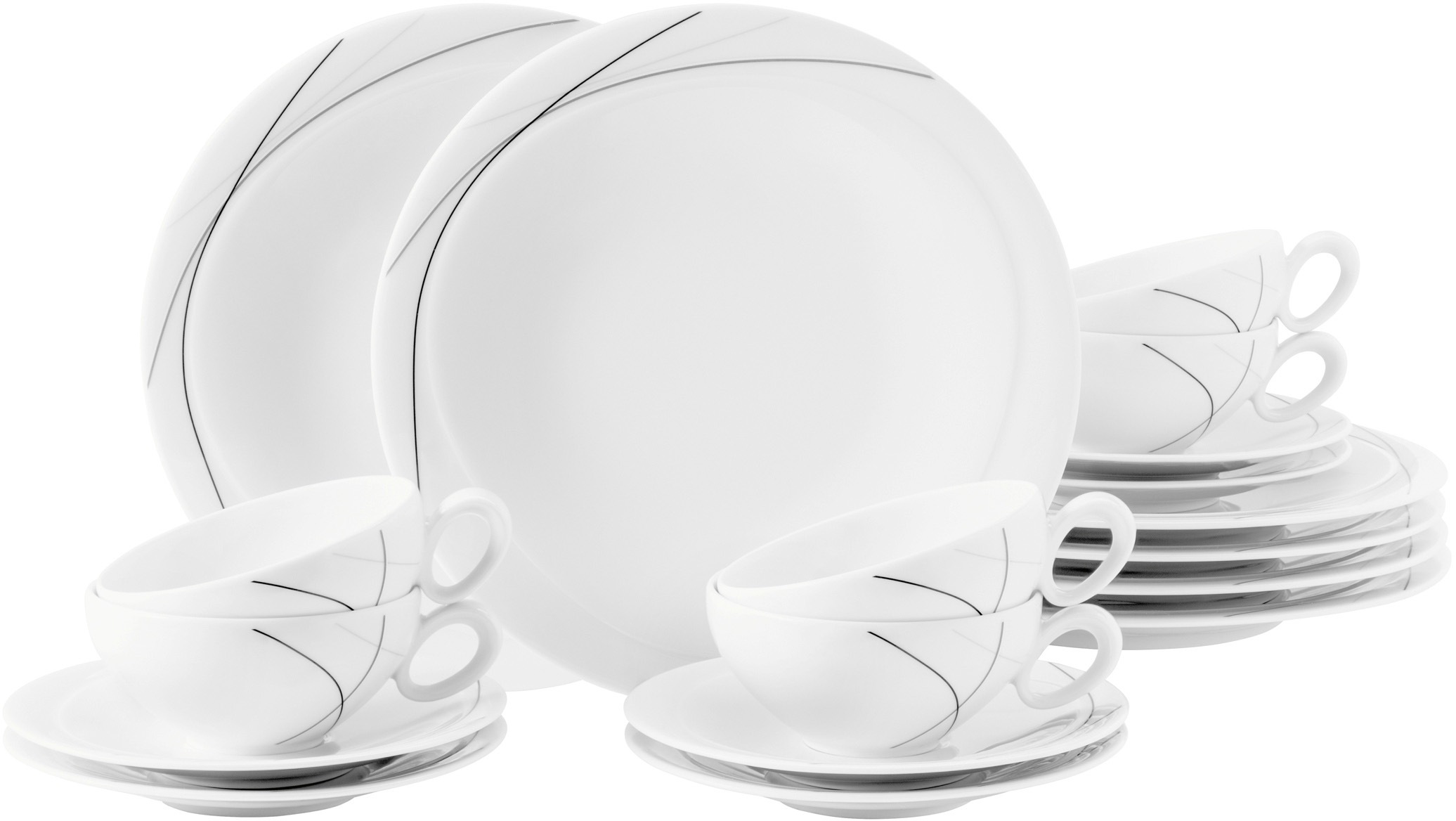 Seltmann Weiden Teeservice »Geschirr-Set Trio Highline«, (Set, 18 tlg.), Ta günstig online kaufen