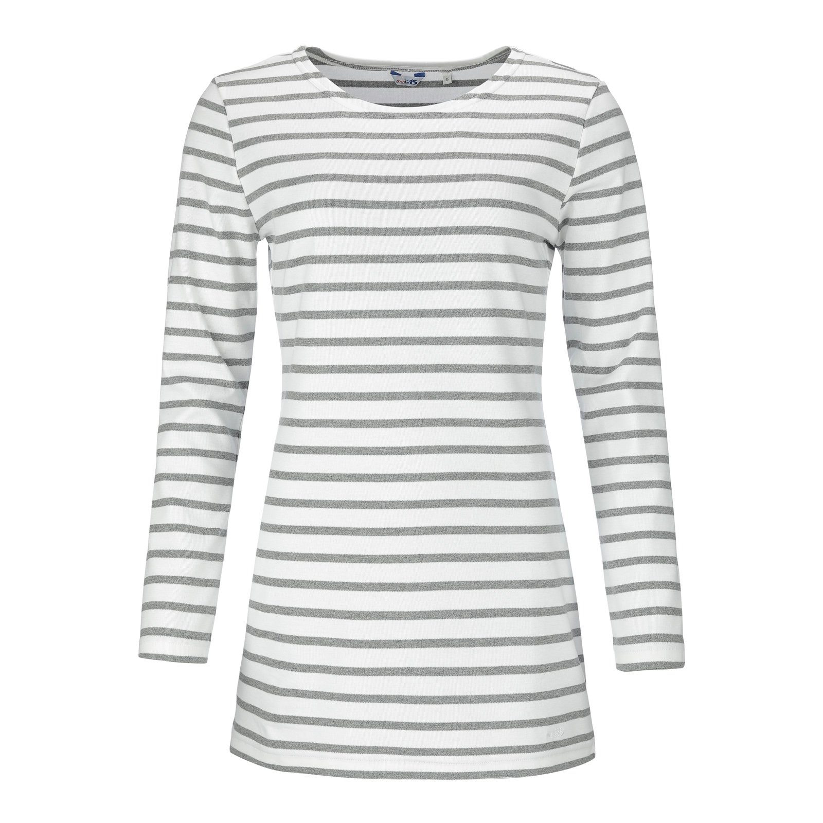 modAS Langarmshirt Damen Long-Shirt Streifen Maritim günstig online kaufen