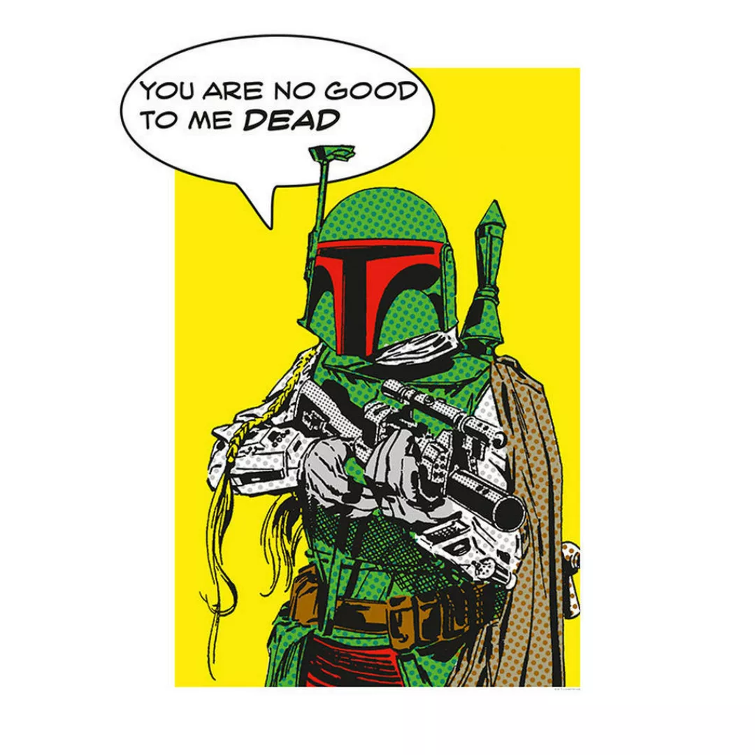 Komar Wandbild Star Wars Classic Comic Quote Boba_ Star Wars B/L: ca. 50x70 günstig online kaufen