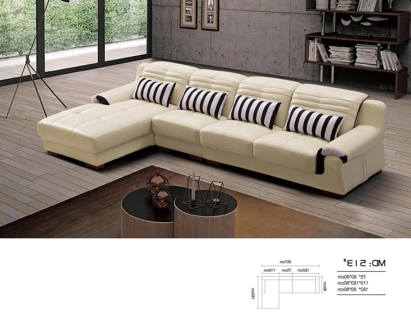 Xlmoebel Ecksofa Neue Ecksofa Wohnlandschaft aus Leder für das Wohnzimmer, günstig online kaufen