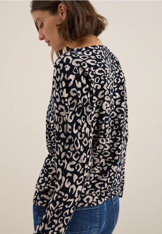 Melange Jacquard Shirt günstig online kaufen