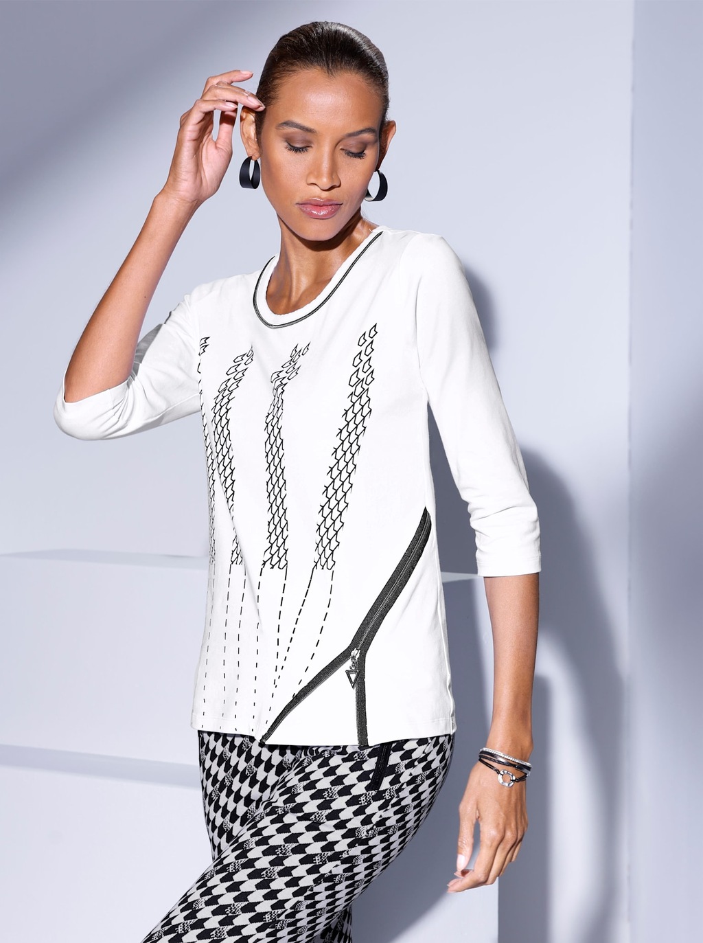 creation L 3/4-Arm-Shirt "Shirt", (1 tlg.) günstig online kaufen