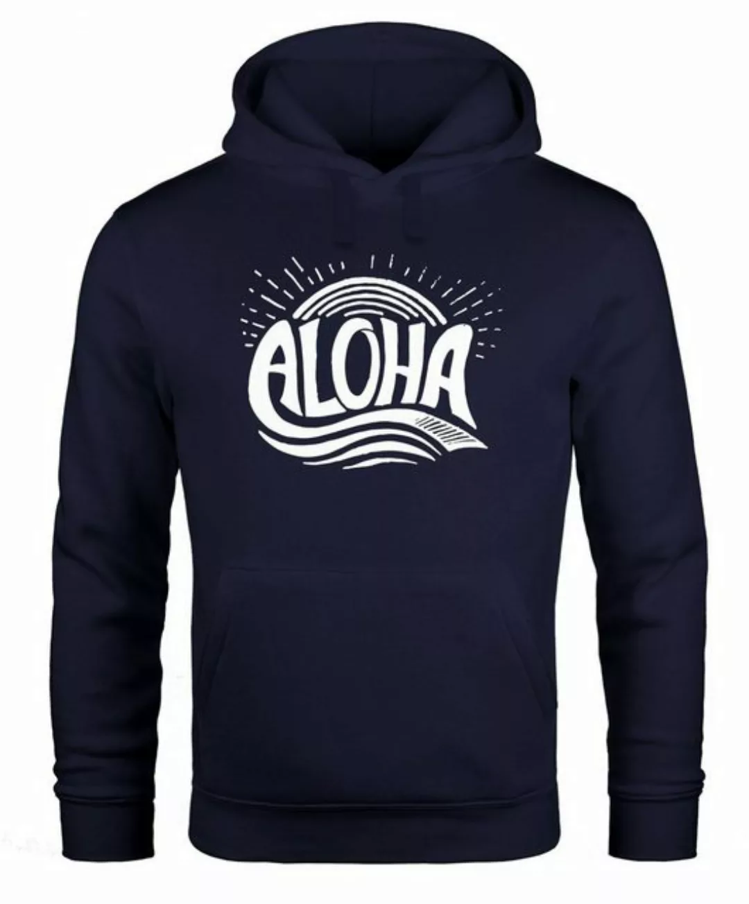 Neverless Hoodie Hoodie Herren Aloha Surf Kapuzen-Pullover Männer Neverless günstig online kaufen