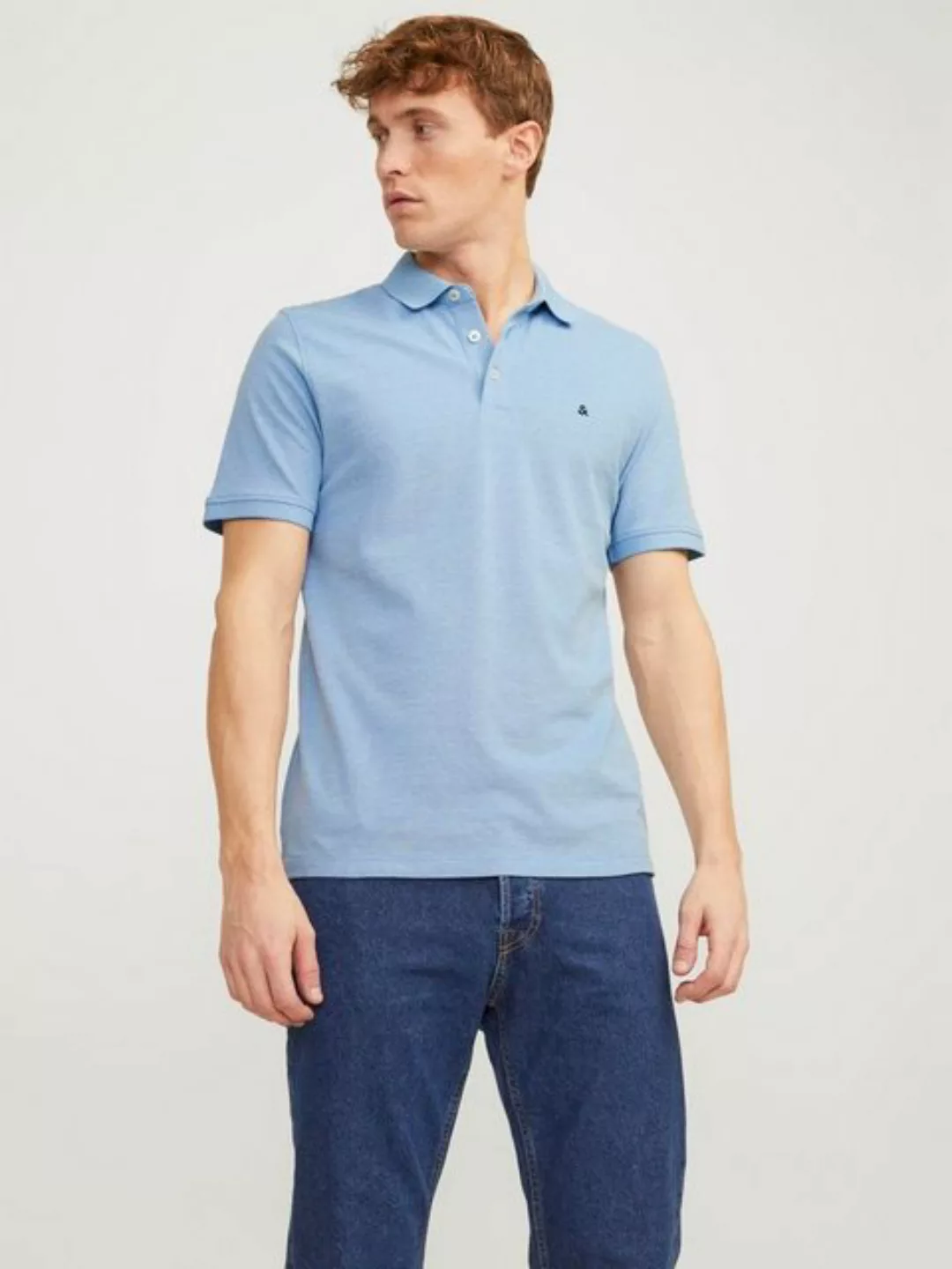 Jack & Jones Poloshirt JJEPAULOS POLO SS NOOS mit Logo Stickerei günstig online kaufen