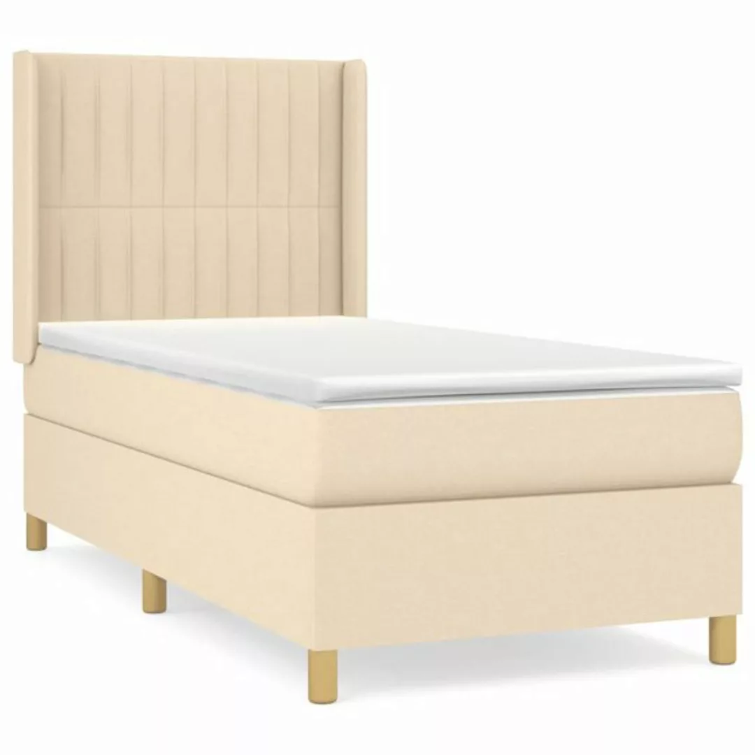 vidaXL Boxspringbett Bett Boxspringbett mit Matratze & Topper Stoff verschi günstig online kaufen