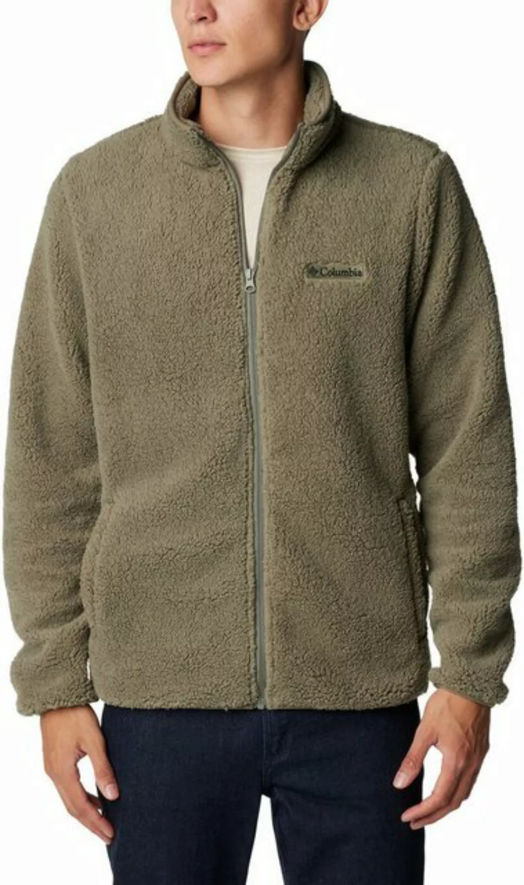 Columbia Langarmshirt Rugged Ridge III Sherpa Full Z STONE GREEN günstig online kaufen