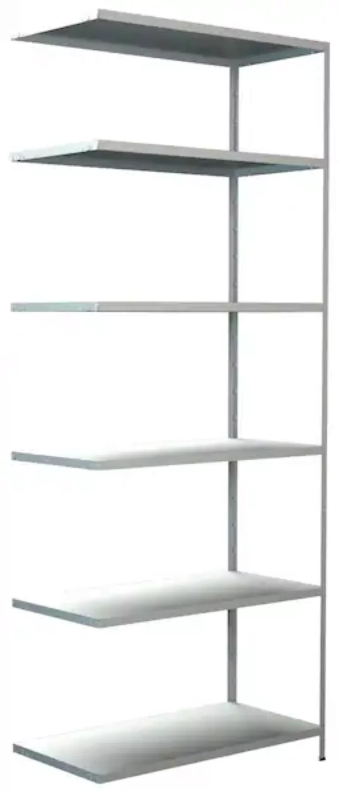 SCHULTE Regalwelt Anbauregal »Steck-Anbauregal«, Metall weiß, 2500x1000x500 günstig online kaufen