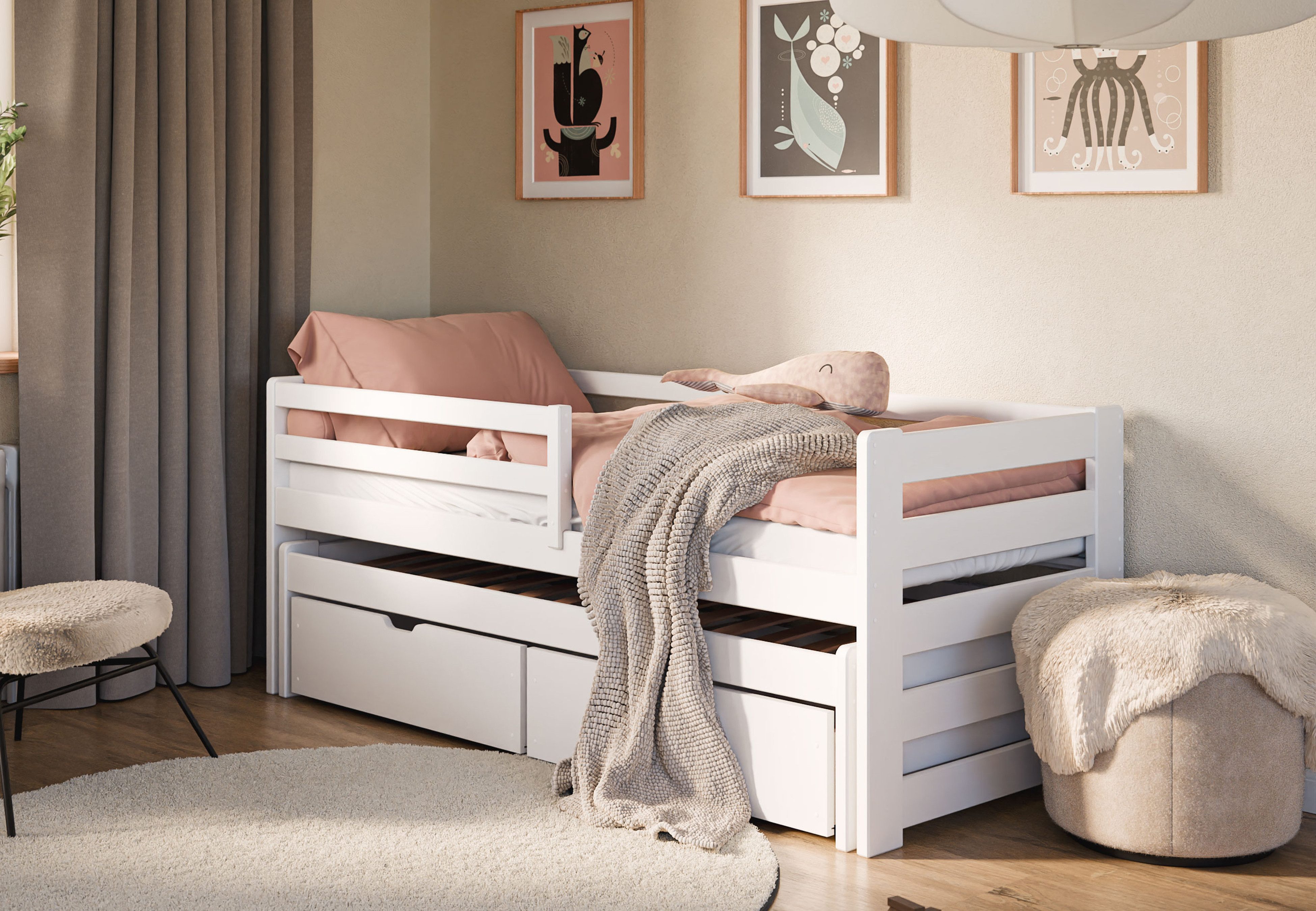Kids Collective Jugendbett Einzelbett Kinderbett 90x200 günstig online kaufen