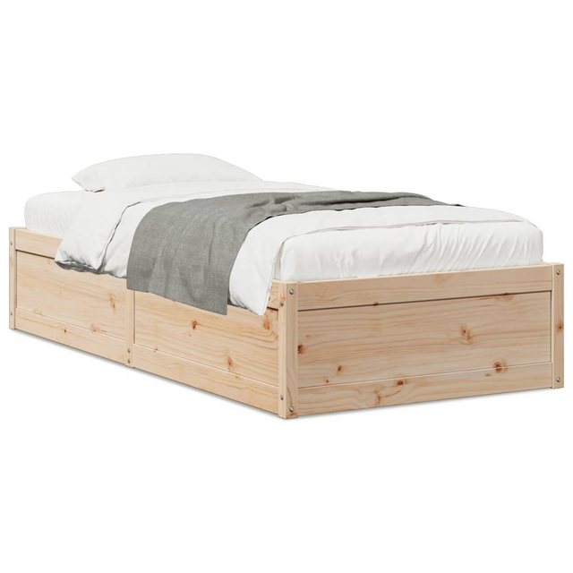 vidaXL Bett, Massivholzbett ohne Matratze 75x190 cm Kiefernholz günstig online kaufen