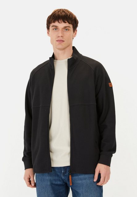 camel active Fleecejacke mit Stehkragen Markenlogo günstig online kaufen