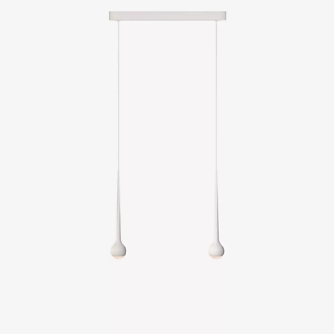 Grau Falling Sun Trace Pendelleuchte LED 2-flammig, weiß - 600 cm günstig online kaufen