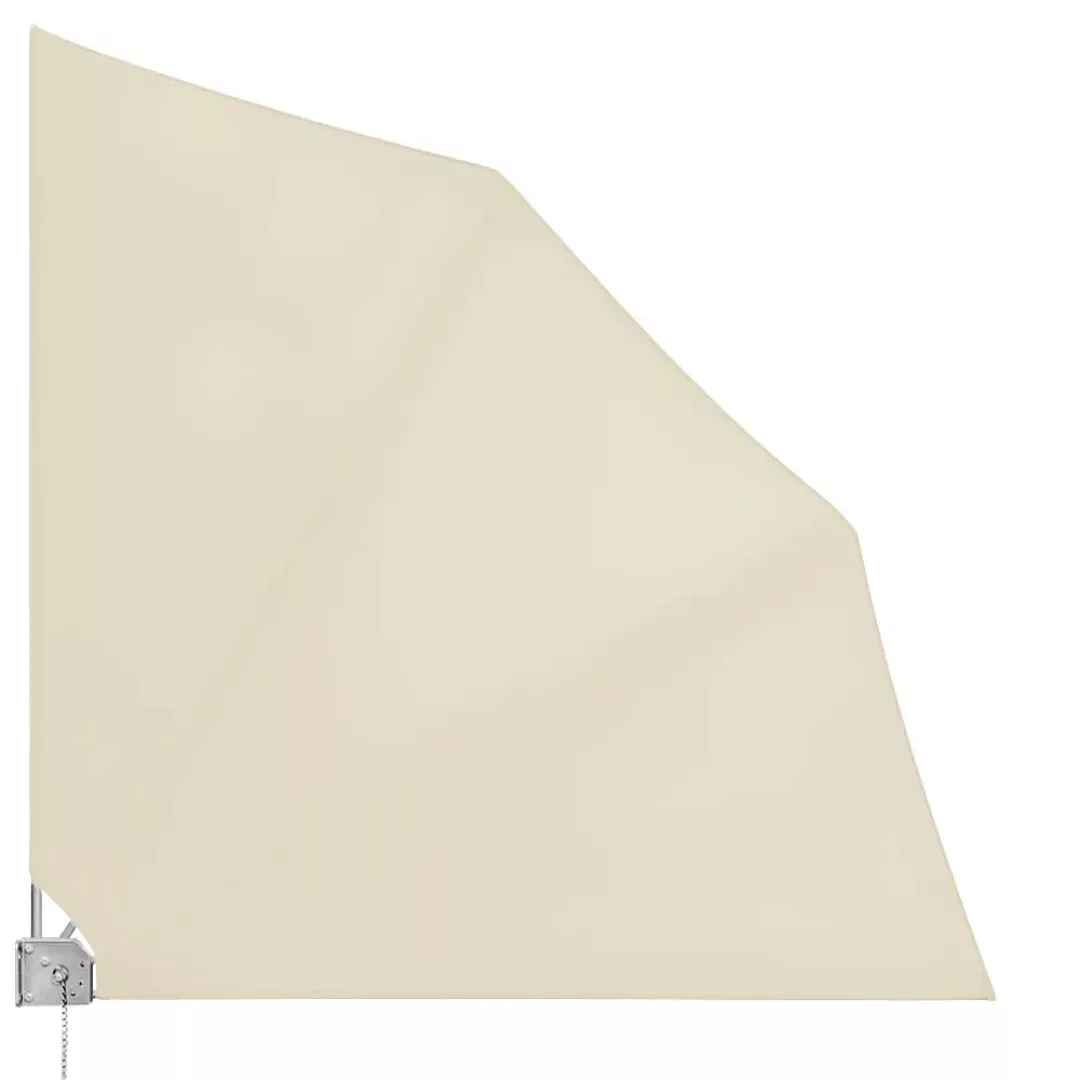 Balkonfächer 2er-Set Beige 140x140cm klappbar günstig online kaufen