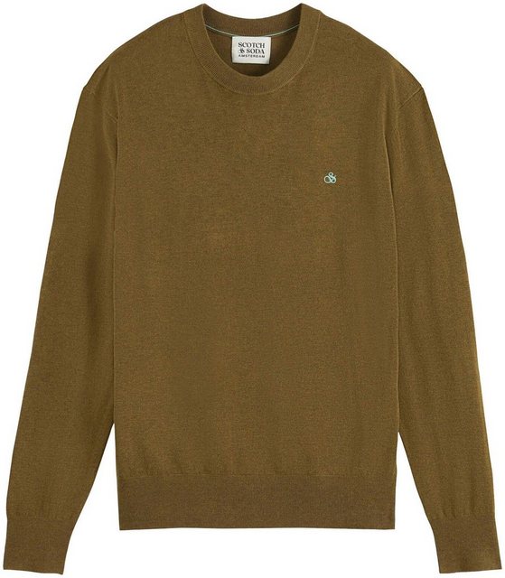 Scotch & Soda Rundhalspullover Essentials - Ecovero viscose-blend crewneck günstig online kaufen