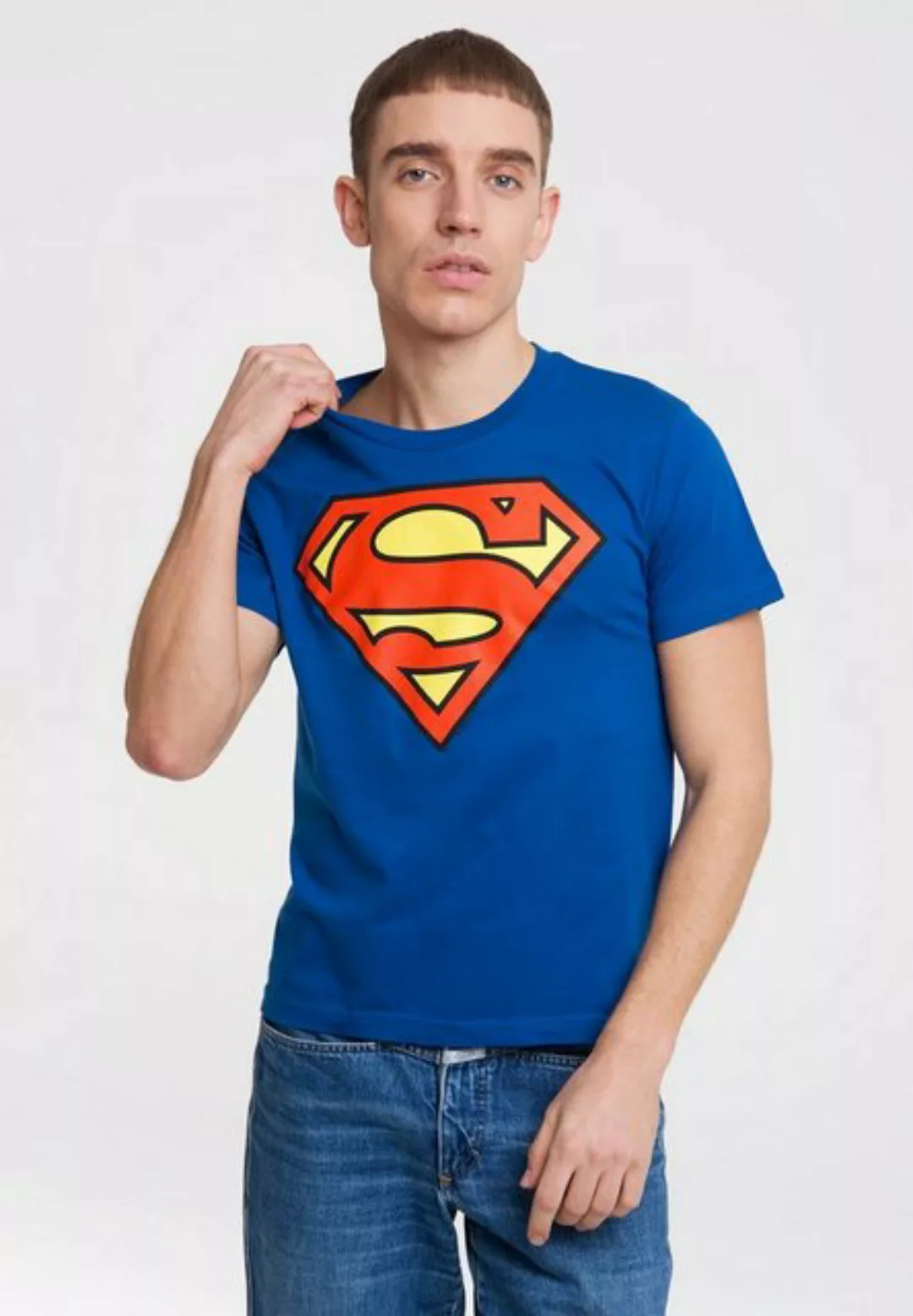 LOGOSHIRT T-Shirt SUPERMAN - LOGO mit coolem Frontprint günstig online kaufen