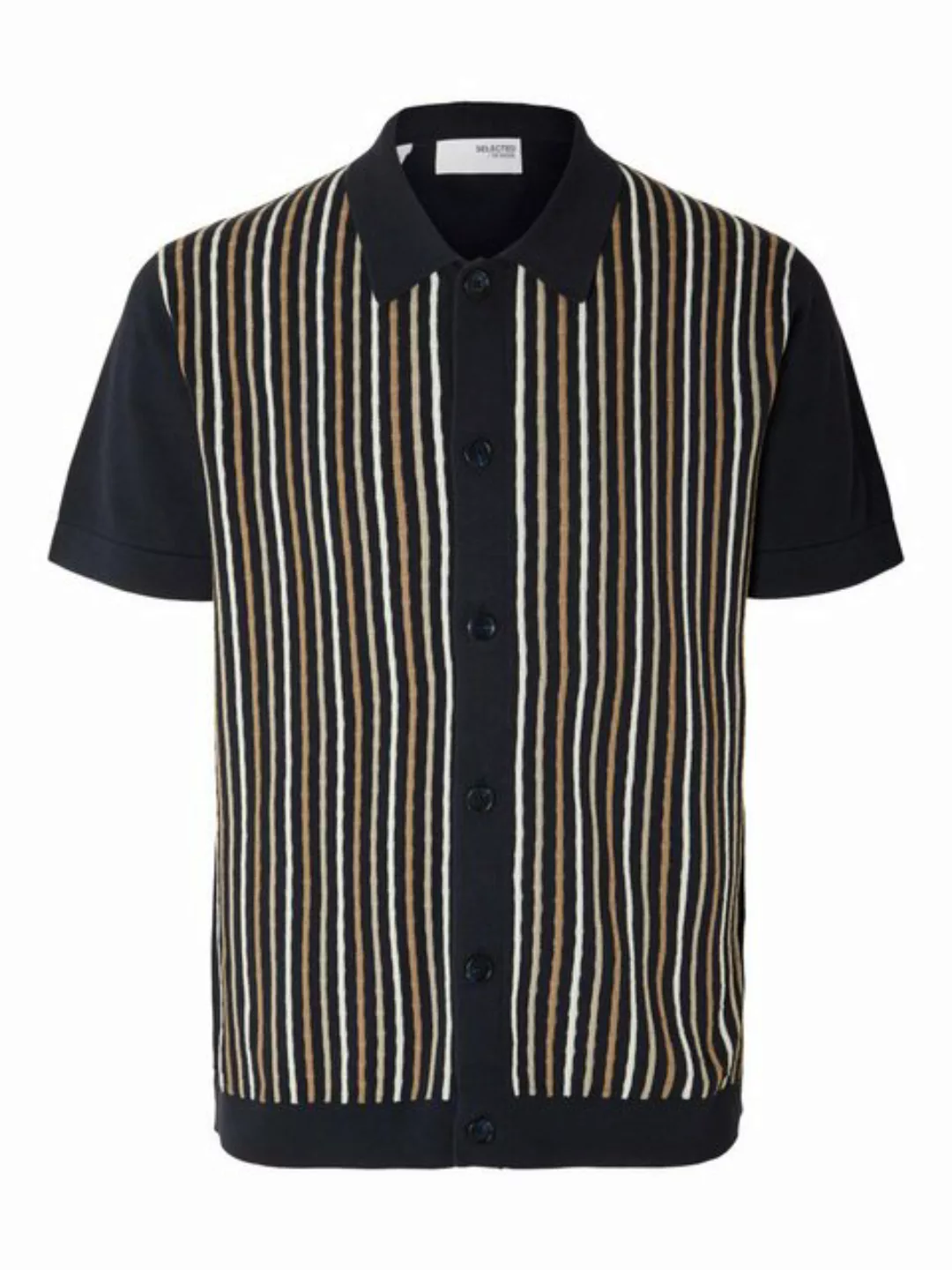 SELECTED HOMME Poloshirt KURZÄRMELIGES STRICK POLO SHIRT günstig online kaufen