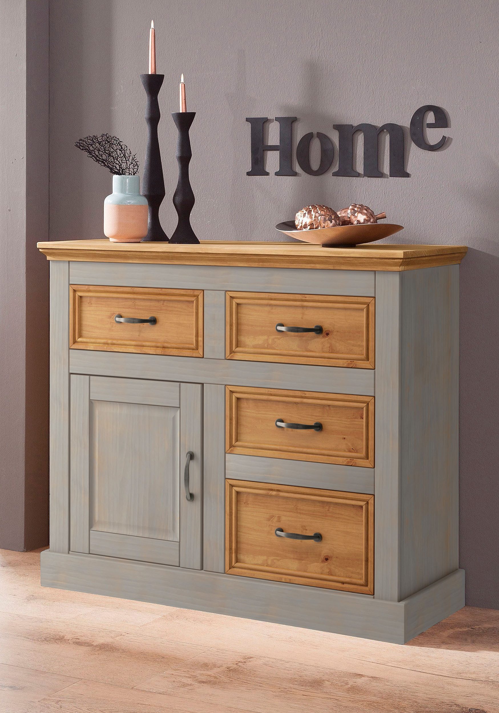 Home affaire Sideboard "Selma", Kommode, Breite/Höhe 100/87 cm günstig online kaufen