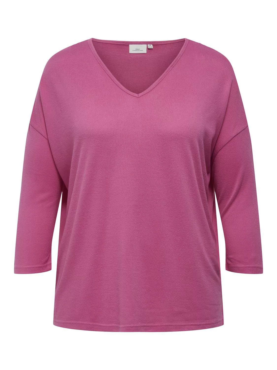 ONLY CARMAKOMA V-Shirt "CARALBA MIRSE 4/5 V-NECK TOP JRS" günstig online kaufen