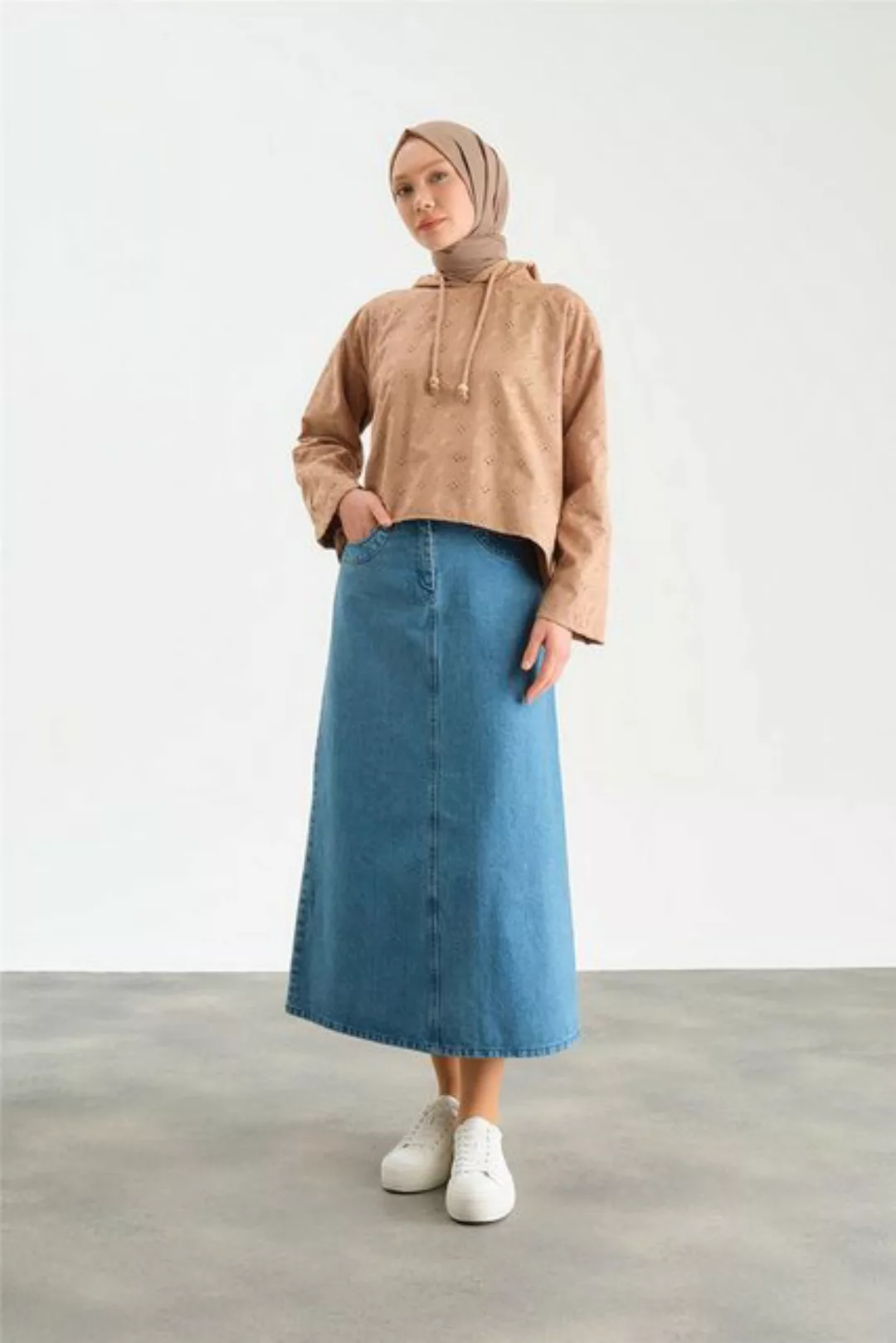 ARMİNE Longsweatshirt Armine Brode Sweat – Moderne und elegante Hijab-Mode günstig online kaufen