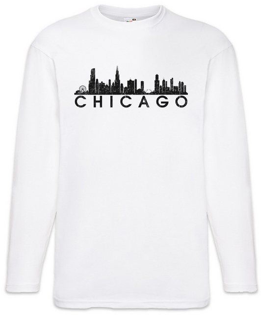 Urban Backwoods Langarmshirt Skyline Chicago Langarm T-Shirt City Staat Uni günstig online kaufen