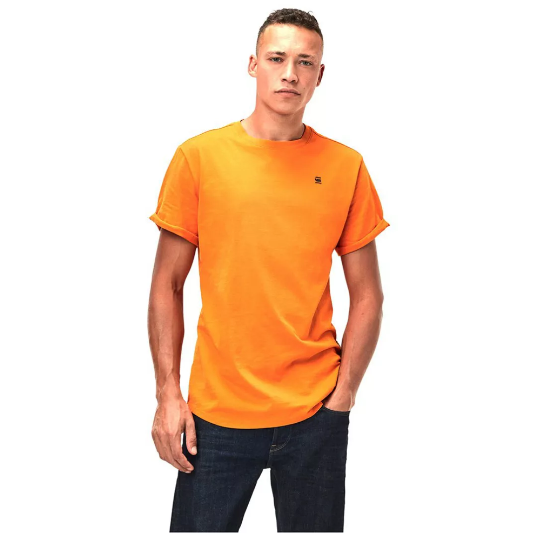 G-star Lash Ribbed Kurzärmeliges T-shirt 2XL Bright Carrot günstig online kaufen