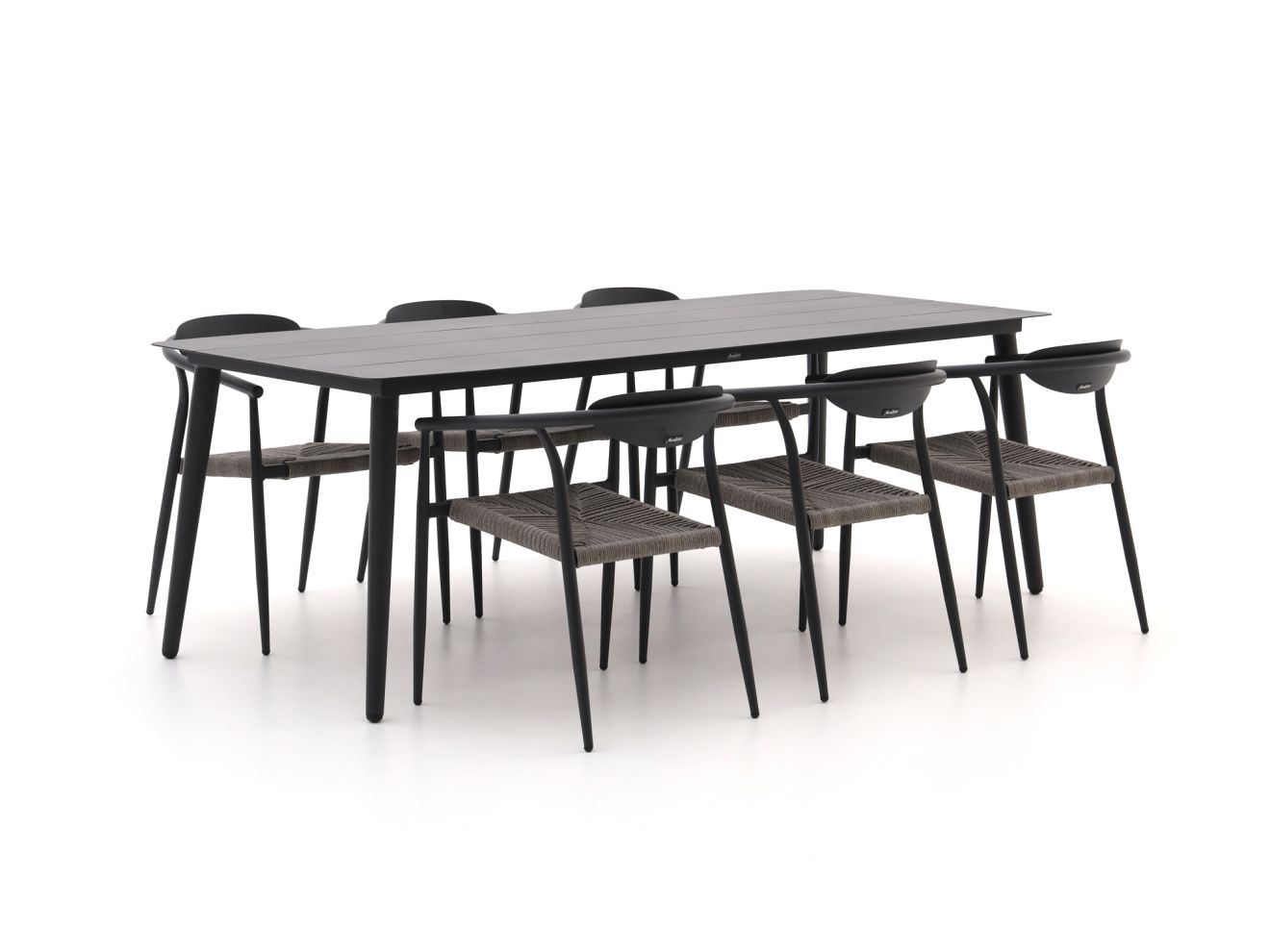 Manifesto Cavone/Sora 220 cm Gartenmöbel-Set 7-Teilig Stapelbar günstig online kaufen