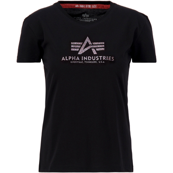 Alpha Industries  T-Shirts & Poloshirts New Basic T-Shirt BL Glitter W - bl günstig online kaufen