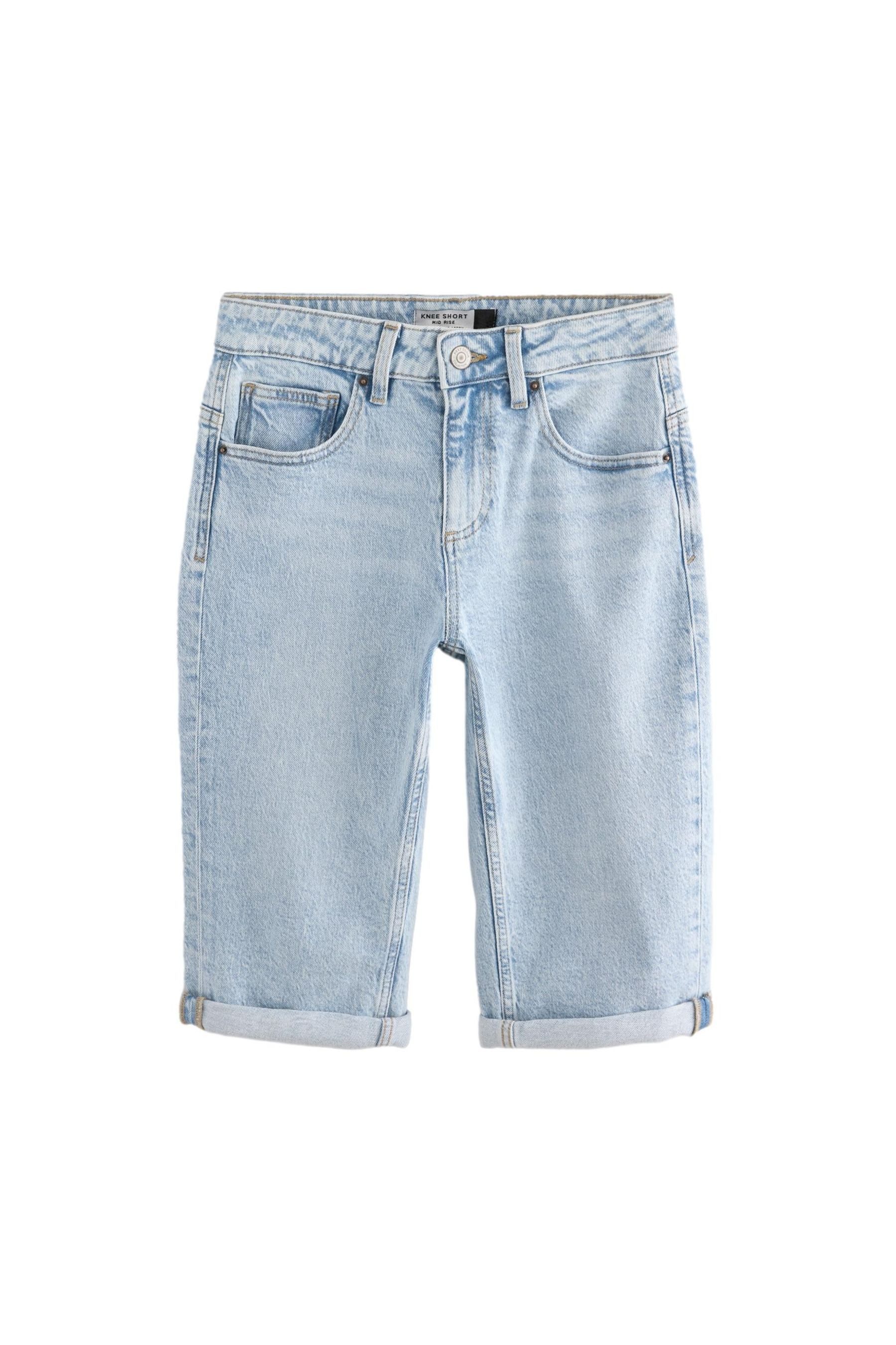 Next Bermudas Knielange Denim-Bermudashorts, Kurzgröße (1-tlg) günstig online kaufen