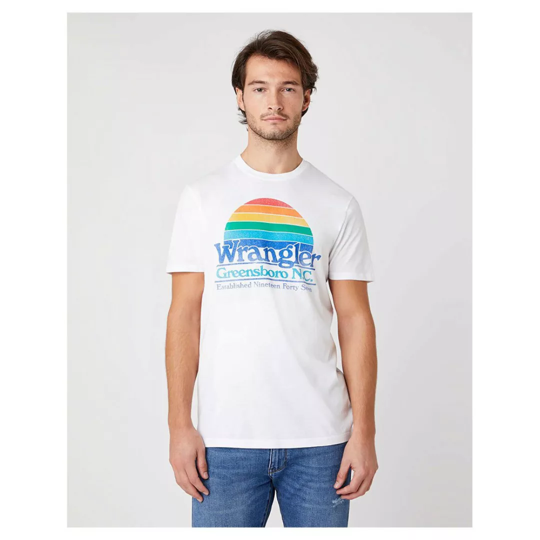 Wrangler Graphic Kurzärmeliges T-shirt S White günstig online kaufen