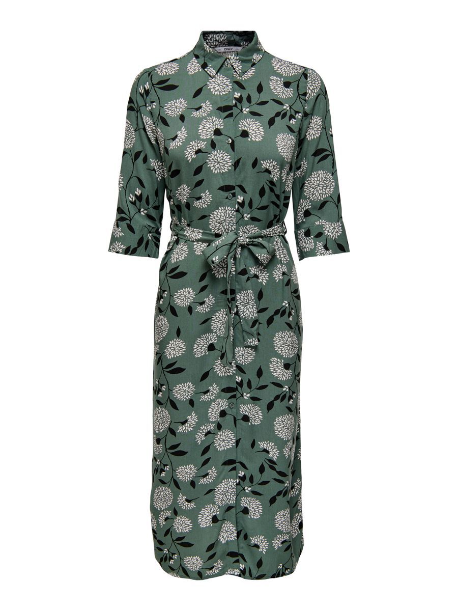 ONLY Petite Print Blusenkleid Damen Grün günstig online kaufen