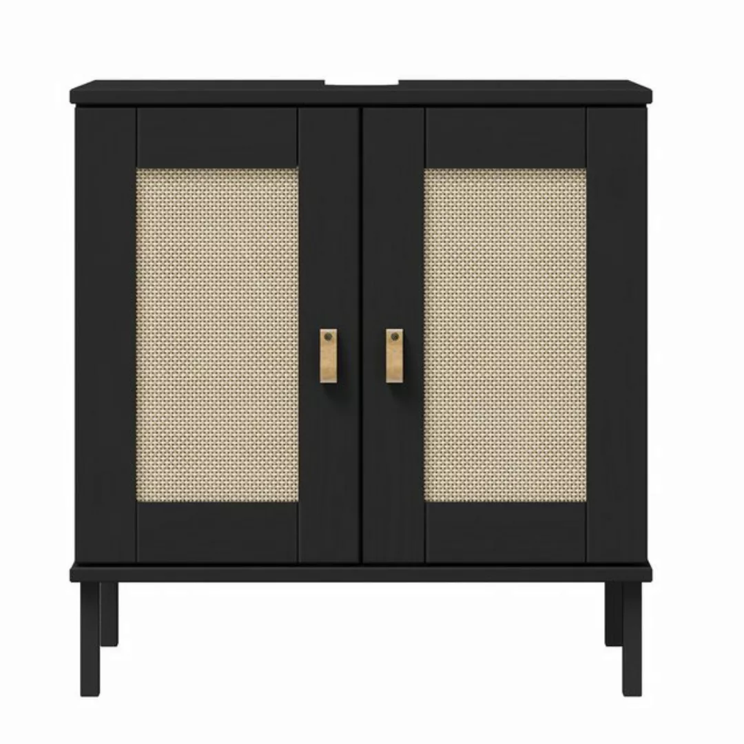 Woodroom Waschbeckenunterschrank Eleganter Massivholzschrank Valencia Badez günstig online kaufen