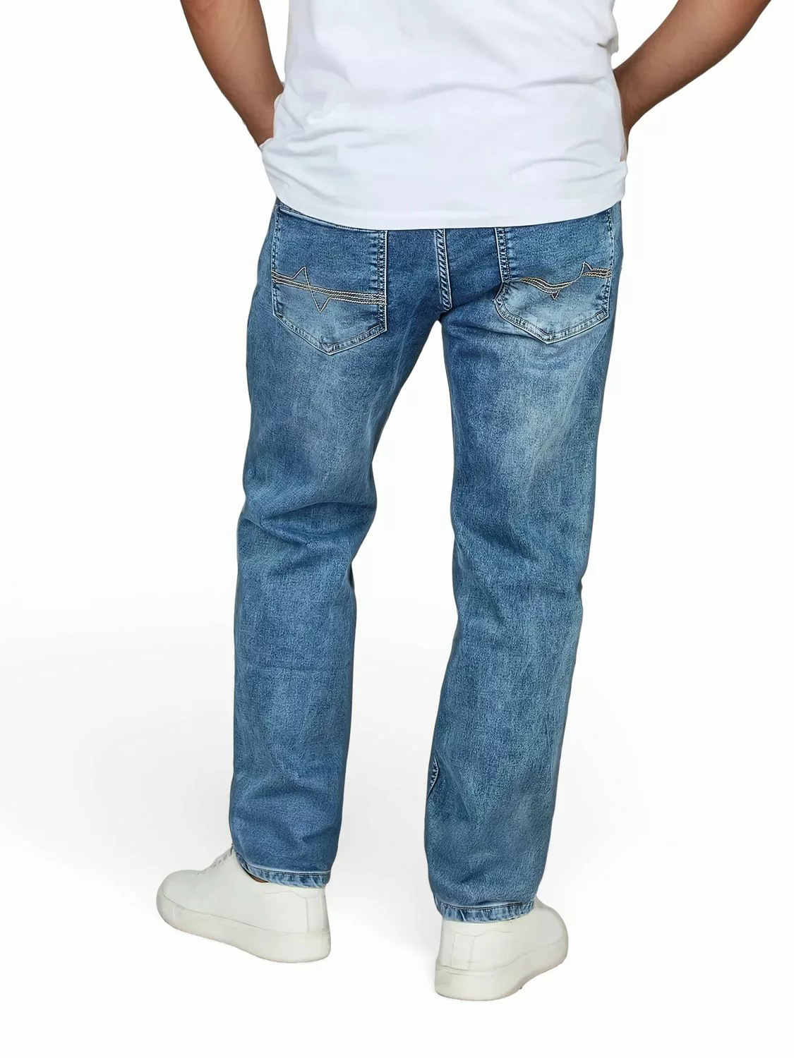 DENIMFY Sweat Jeans Herren Stretch Straight Fit DFAlvin günstig online kaufen