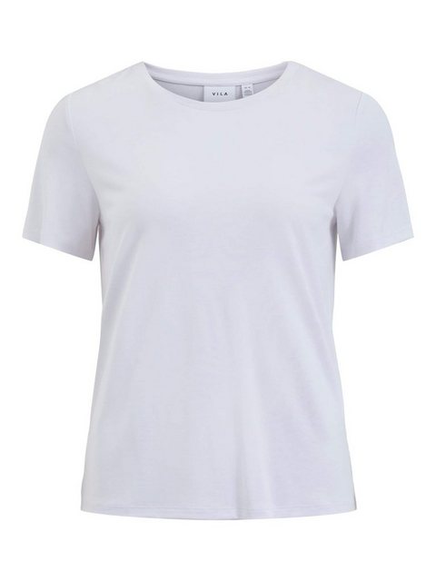 Vila T-Shirt Basic T-Shirt Kurzarm Rundhals Top Oberteil VIMODALA 4870 in W günstig online kaufen