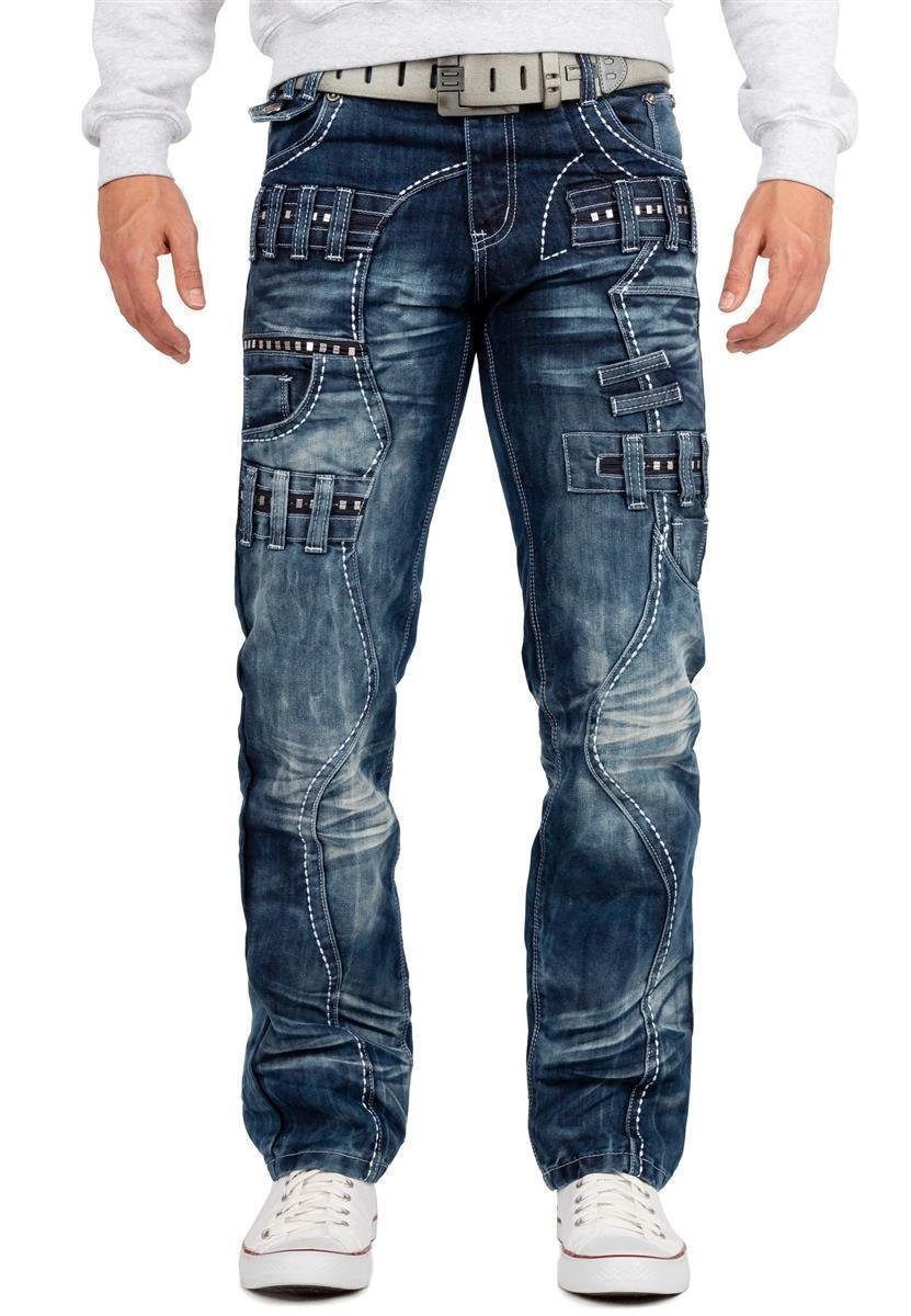 Kosmo Lupo 5-Pocket-Jeans Extravagante Herren Hose günstig online kaufen