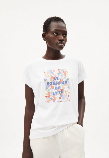T-Shirt IDAA MINI FLORAL in white von ARMEDANGELS günstig online kaufen