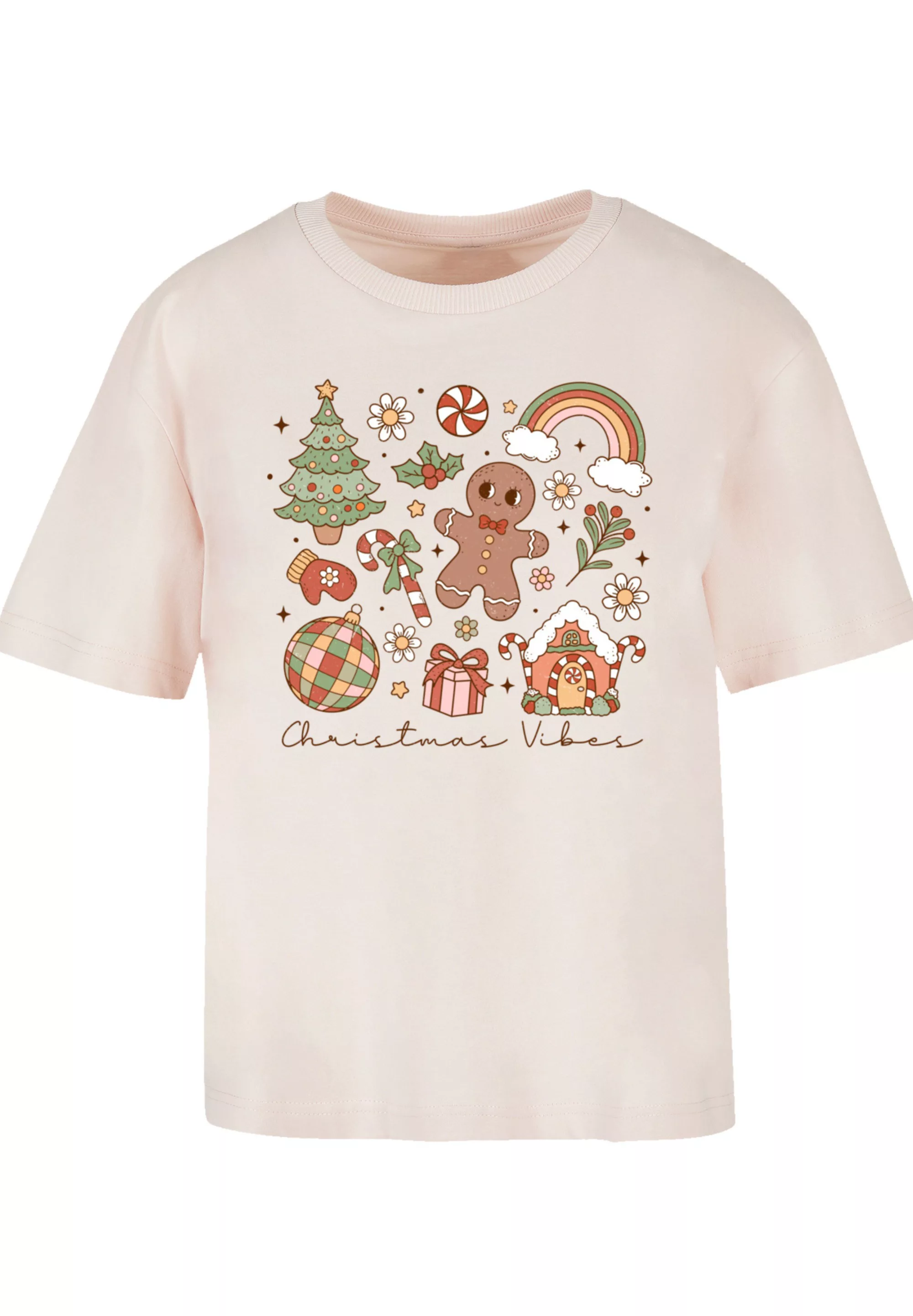 F4NT4STIC T-Shirt "Weihnachten Vibes Cozy Cute Winter", Premium Qualität, W günstig online kaufen