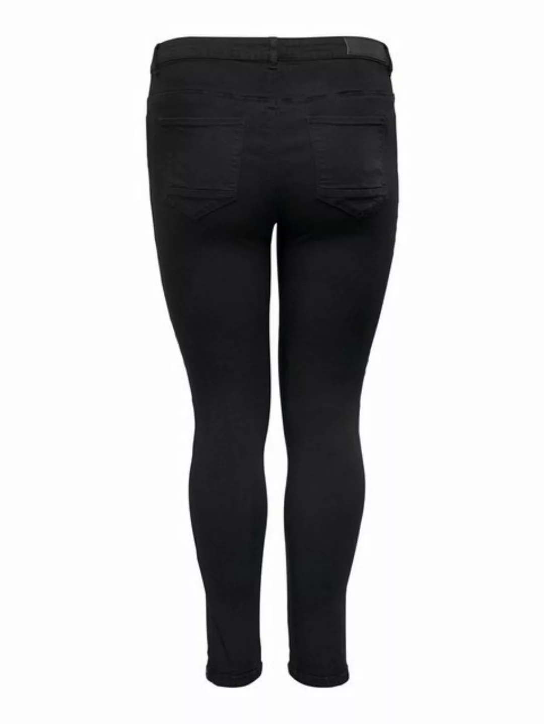 Carmakoma by Only Damen Jeans CARKARLA REG SK ANKLE ZIP - Skinny Fit - Schw günstig online kaufen