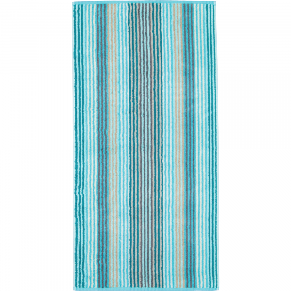 Cawö - Unique Streifen 944 - Farbe: türkis - 44 - Handtuch 50x100 cm günstig online kaufen