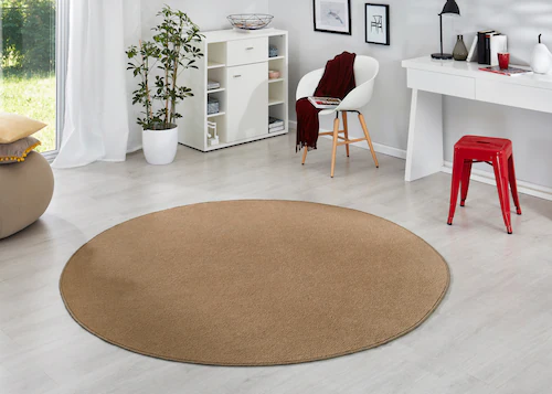 HANSE Home Teppich »Fancy«, rund, 7 mm Höhe, Kurzflor, Weich, Einfarbig, Wo günstig online kaufen