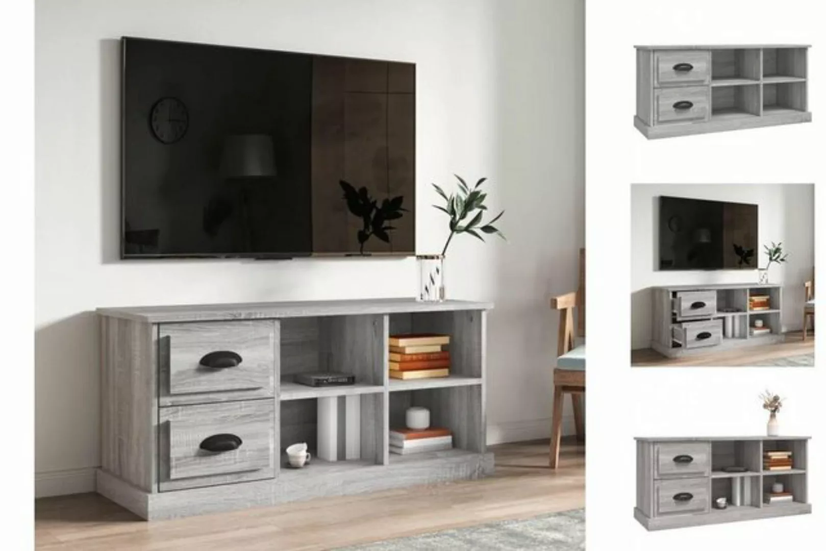 Vidaxl Tv-schrank Grau Sonoma 102x35,5x47,5 Cm Holzwerkstoff günstig online kaufen