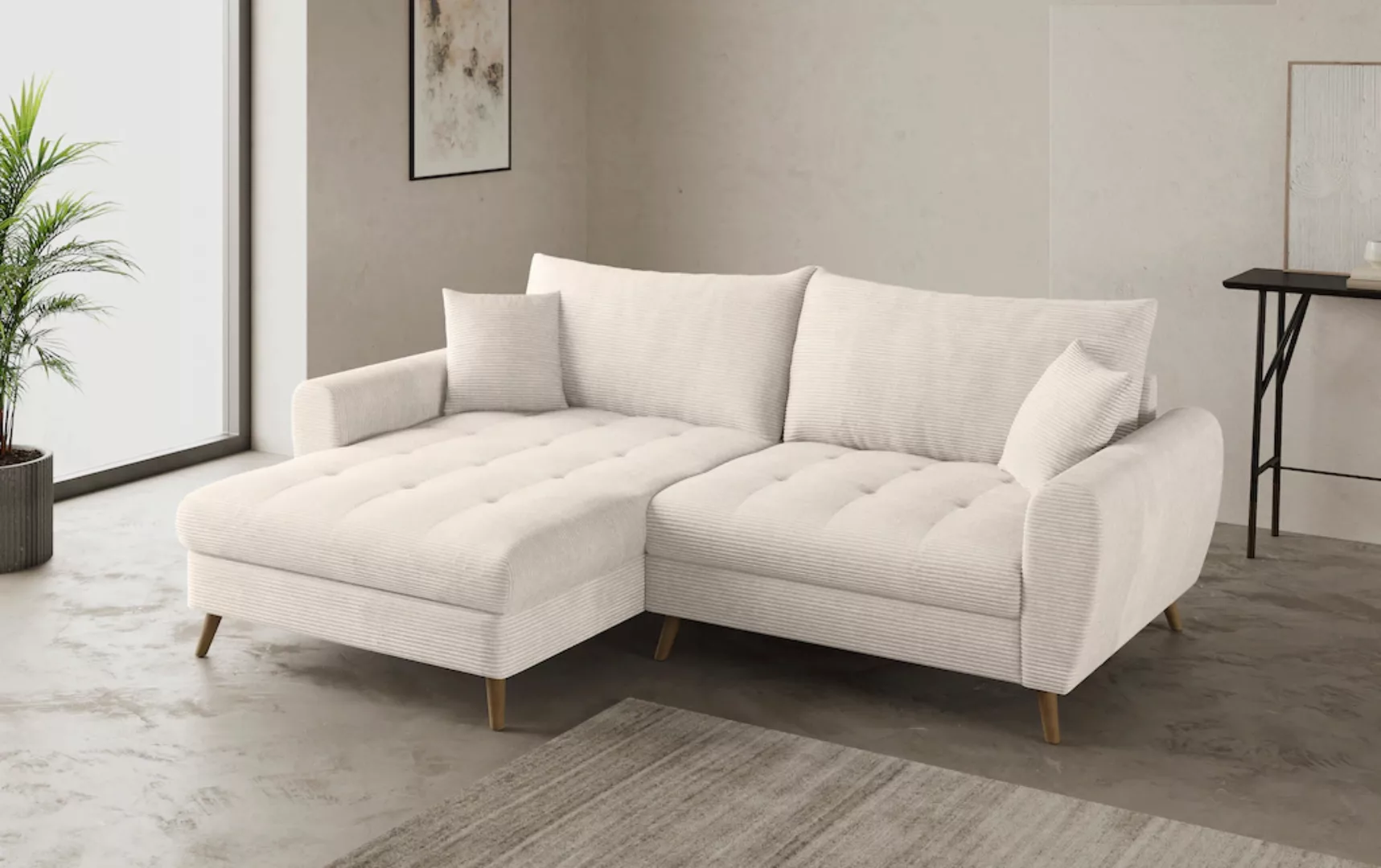 Home affaire Ecksofa "Blackburn II, L-Form", Mit Kaltschaumpolsterung bis 1 günstig online kaufen