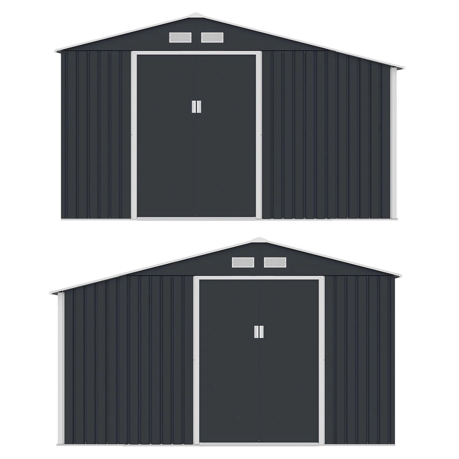 Juskys Gartenhaus XL, mit Holzunterstand & günstig online kaufen