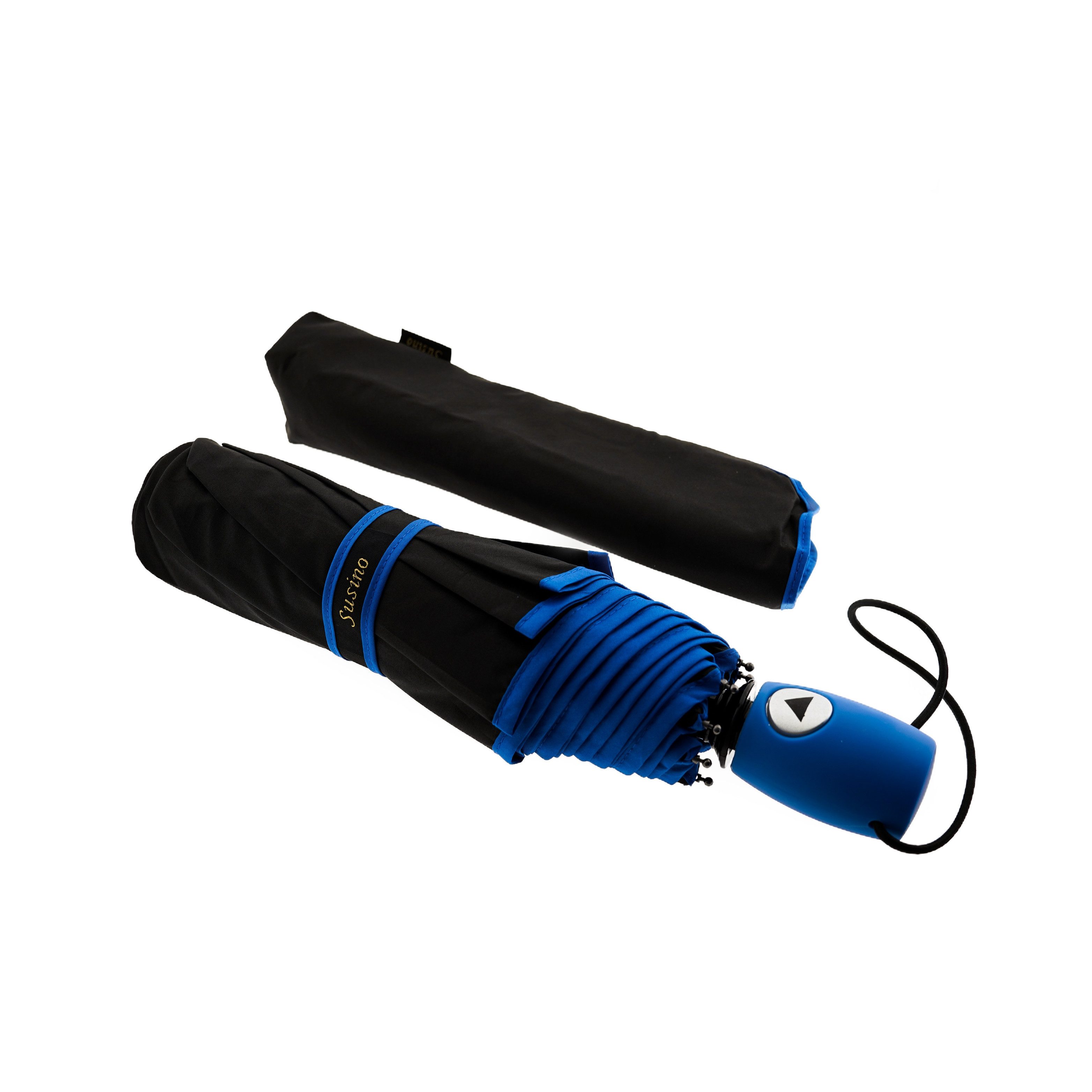 Susino Taschenregenschirm Taschenschirm mit Schutzhülle ergonomischer günstig online kaufen