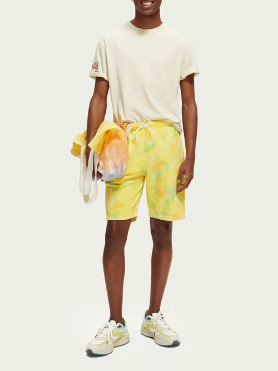 Scotch & Soda Sweatshorts im Relaxed Fit mit „Tie-Dye“-Effekt günstig online kaufen