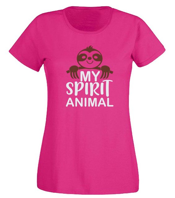 G-graphics T-Shirt Damen T-Shirt - Faultier – My spirit animal Slim-fit-Shi günstig online kaufen