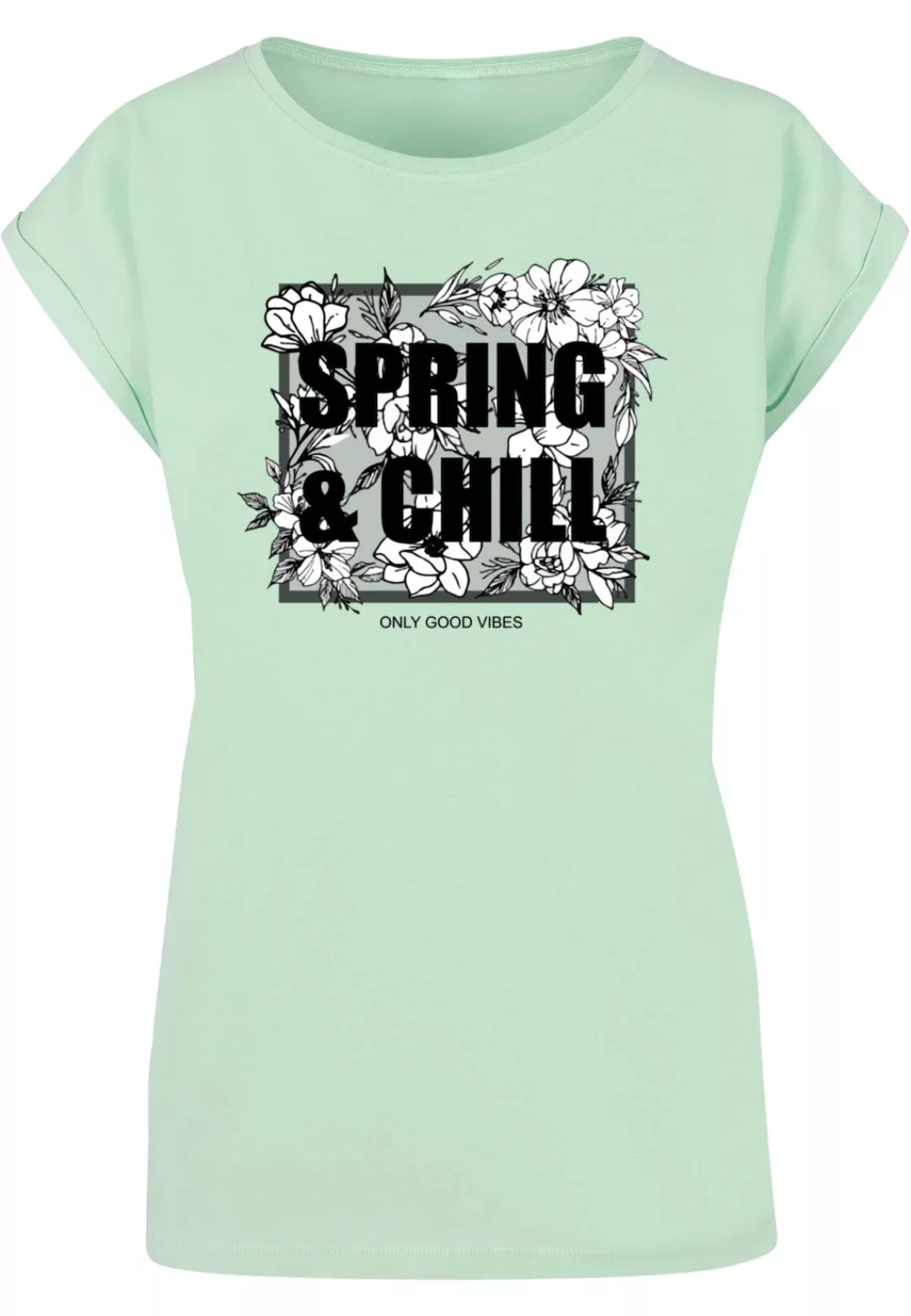 Merchcode T-Shirt "Merchcode Damen Ladies Spring And Chill Extended Shoulde günstig online kaufen