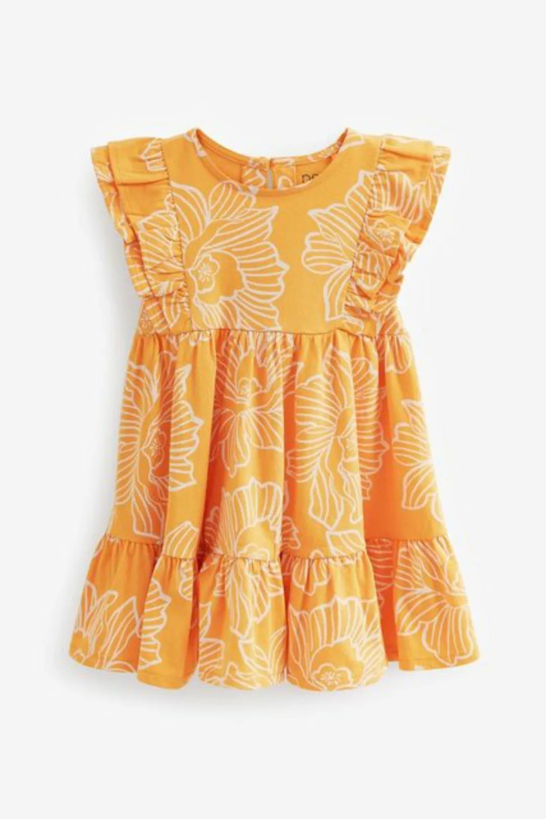 Next Jerseykleid Rüschenkleid mit kurzen Ärmeln (1-tlg) günstig online kaufen