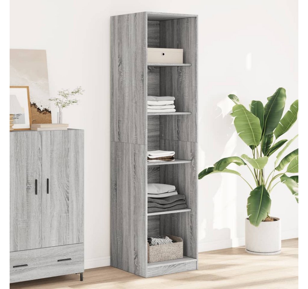 vidaXL Schrankmodule Kleiderschrank Grau Sonoma 50x50x200 cm Holzwerkstoff günstig online kaufen