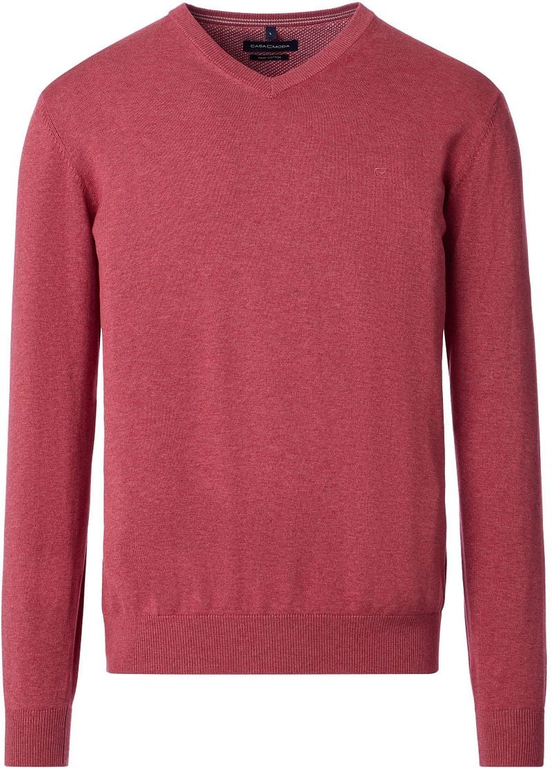 Casa Moda Pullover V-Ausschnitt Fresh Brick - Größe 3XL günstig online kaufen