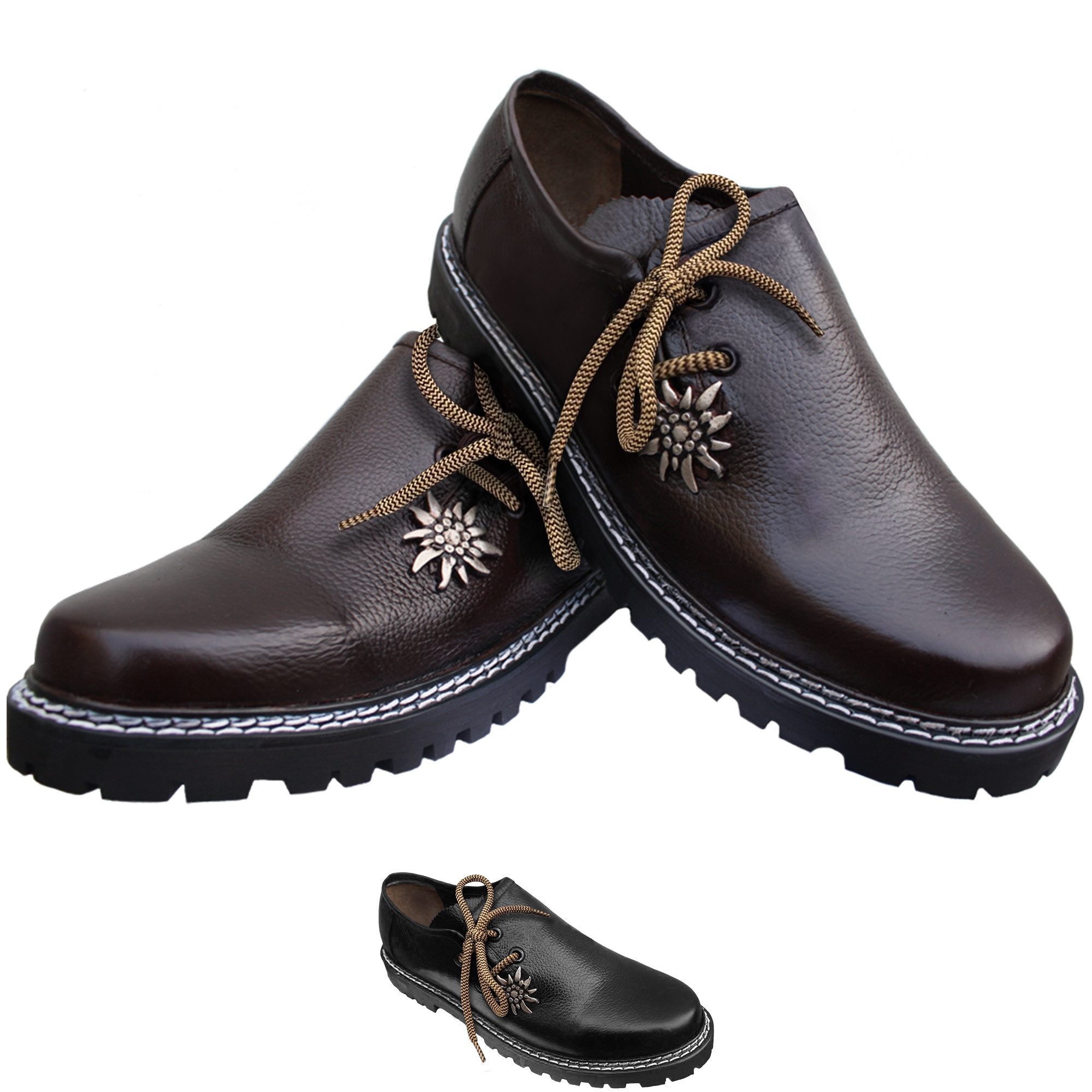 German Wear GW1800-EW Haferlschuh Trachtenschuhe Edelweiß günstig online kaufen